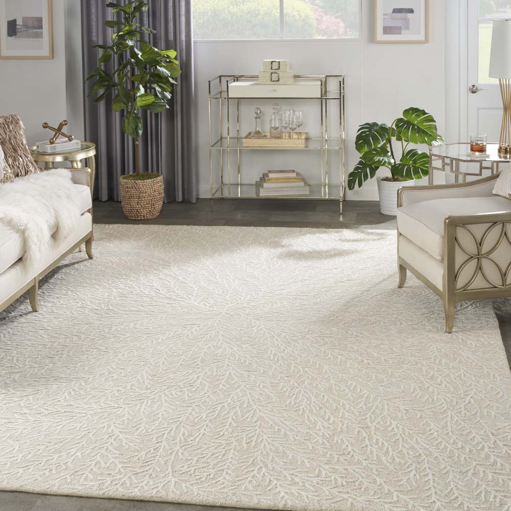Michael Amini MA30 Star SMR03 Ivory Area Rug | Carpetmart.com